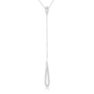 Chrisette CZ Lariat Necklace