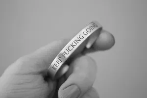 Keep Fucking Going, Keep Fucking Going Cuff, Inspirational Bracelet Cuff, Motivational Jewelry, Personalized Cuff Bracelet, Friend Bracelet