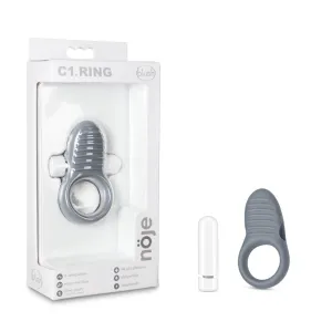 Noje By Blush® | C1 Slate: Rechargeable Vibrating Penis Ring - Made with Puria™ Silicone